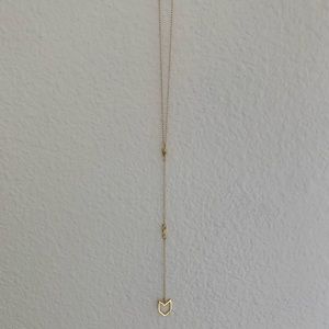 Gorjana gold lariat necklace